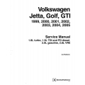 Volkswagen Jetta, Golf, GTI 1999,2000,2001,2002,2003,2004,2005 Service Manual